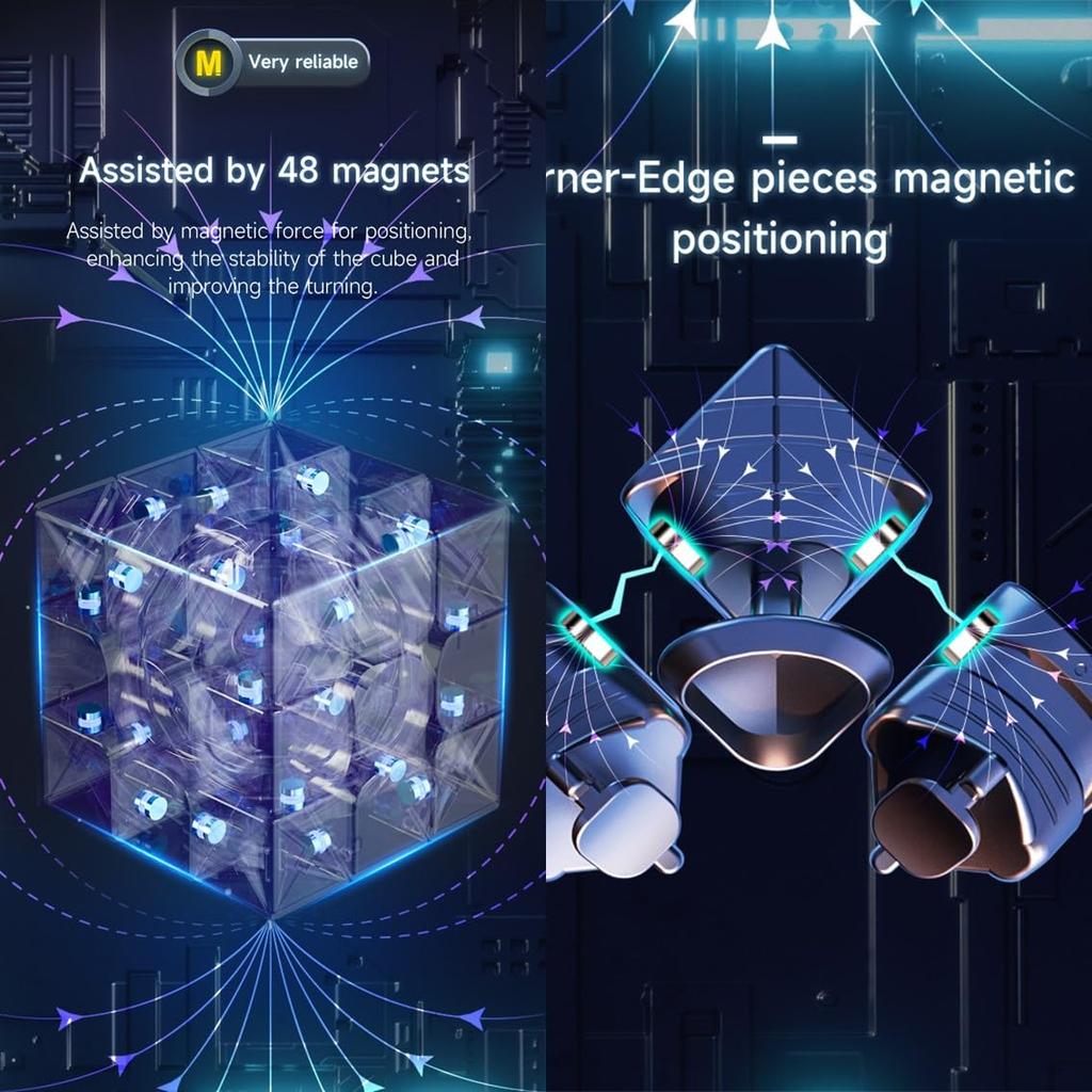 Kancharo QY M Pro Maglev [Pouch IncludedAuthentic] Magnetic Competition Cube (Stickerless, 3x3 Maglev)