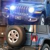 1/32 масштабная модель игрушечного автомобиля для Jeep Wrangler Rubicon, модель автомобиля из сплава, литая под давлением внедорожная игрушка со звуком и светом