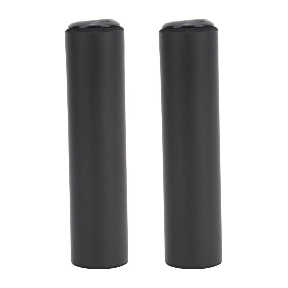 A Pair Silica Gel Shock Absorption Anti Skid Bike Handlebar Cover Bicycle Accessory(Black )