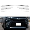 Catland Front Fog Light Garnish for Toyota Voxy Model 80 Series Customizable Exterior Fog Lamp Interior Plated ABS Pack of 10 (Late ZS) - Sparkle,