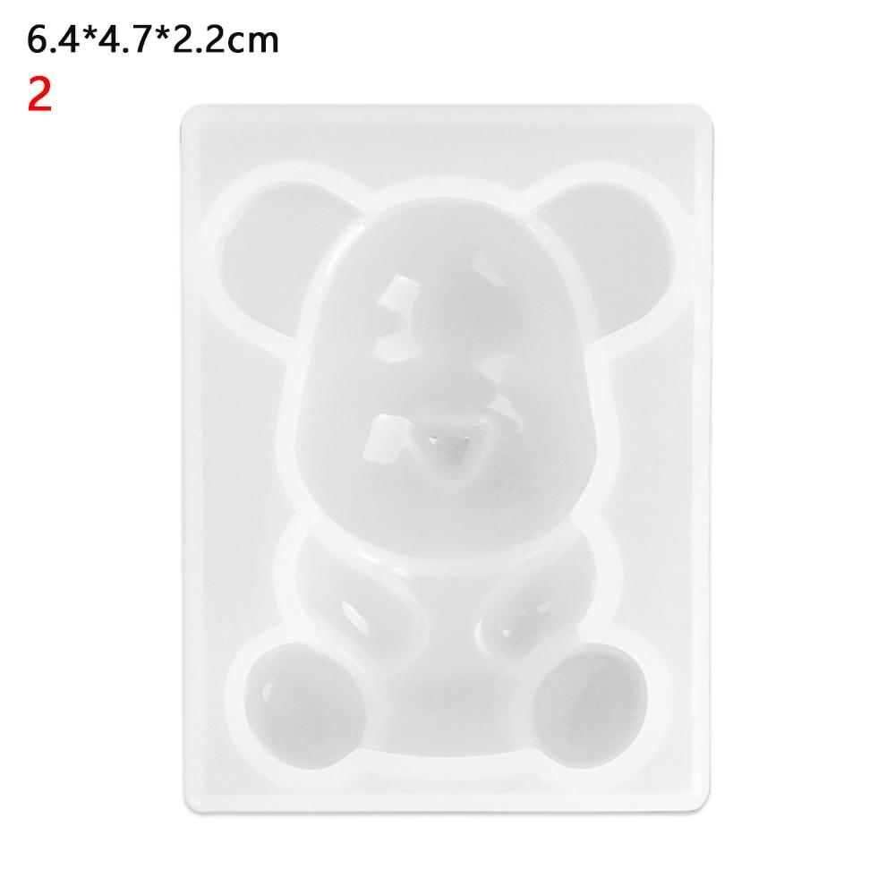 Модные детские игрушки DIY 3D кулон форма инструмент плюшевый мишка силиконовая форма ювелирные изделия изготовление
