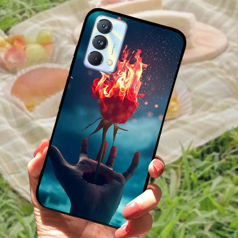 Чехол для Realme GT Master Edition Мраморный painted Cover Мягкий силиконовый ударопрочный чехол для телефона Для Realme GT Master Coque Бампер