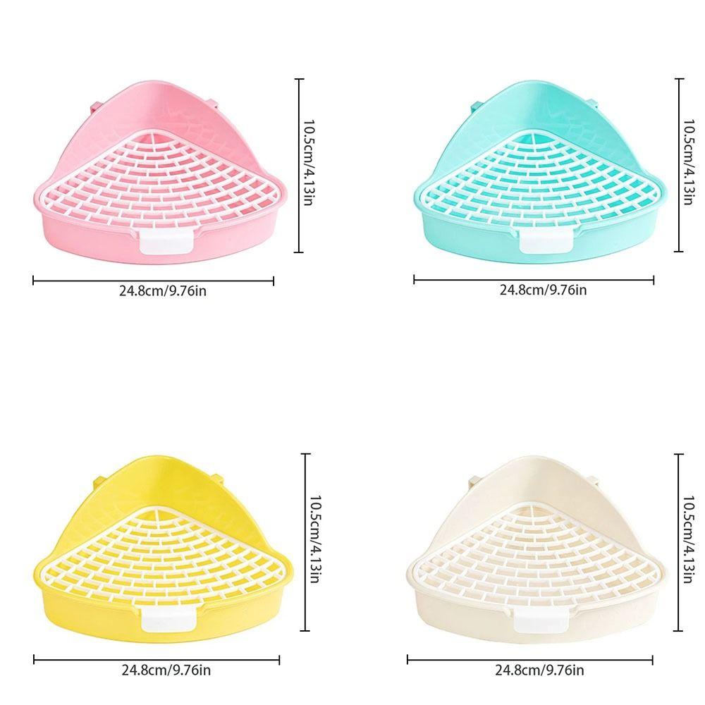 Треугольный лоток для кроликов Средний Туалет для домашних животных Горшок Хорек Лоток для туалета Хорек Хомяк