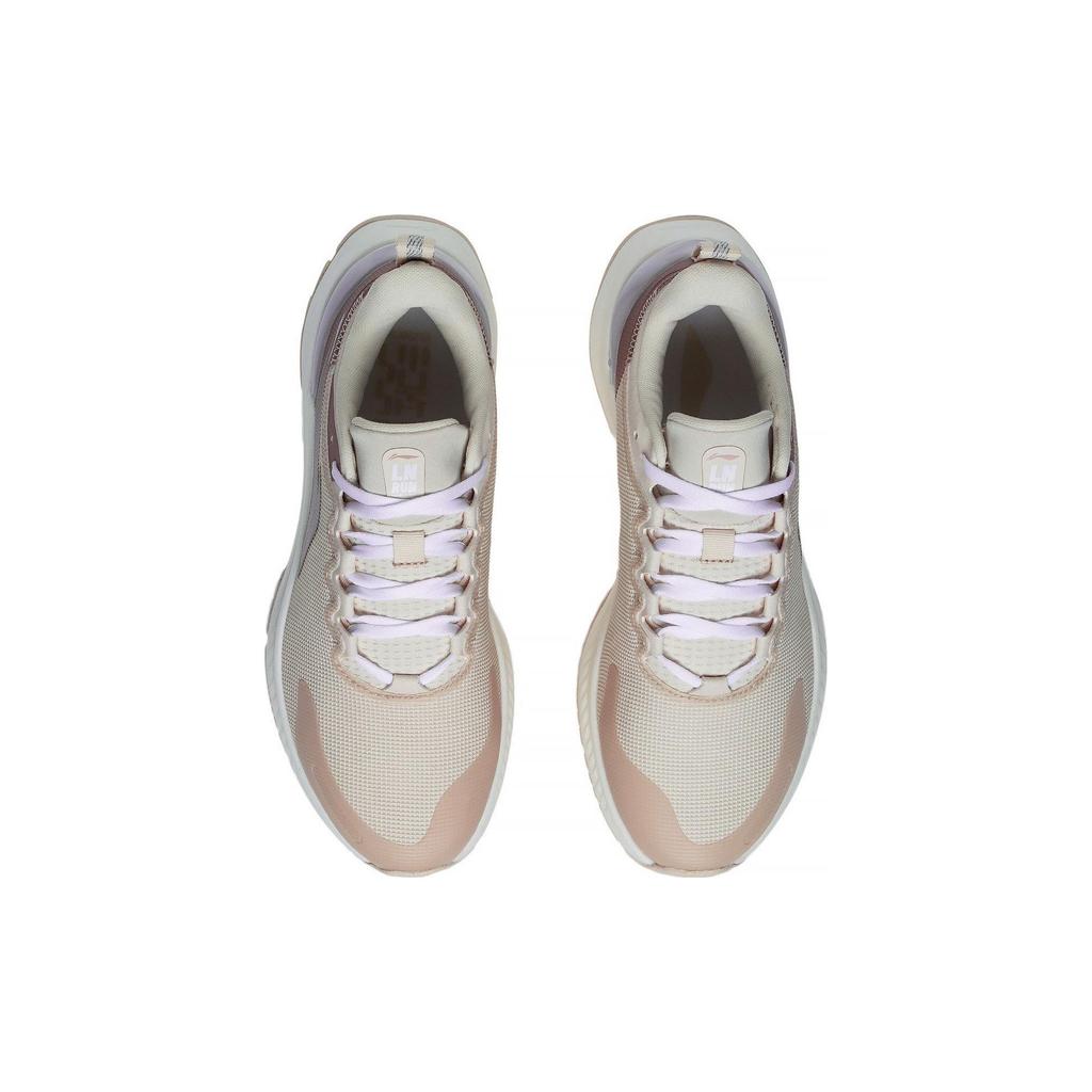 Кроссовки женские Li Ning Yue Ying Element с низким верхом, нескользящие, износостойкие, дышащие, серые ARHS008-10