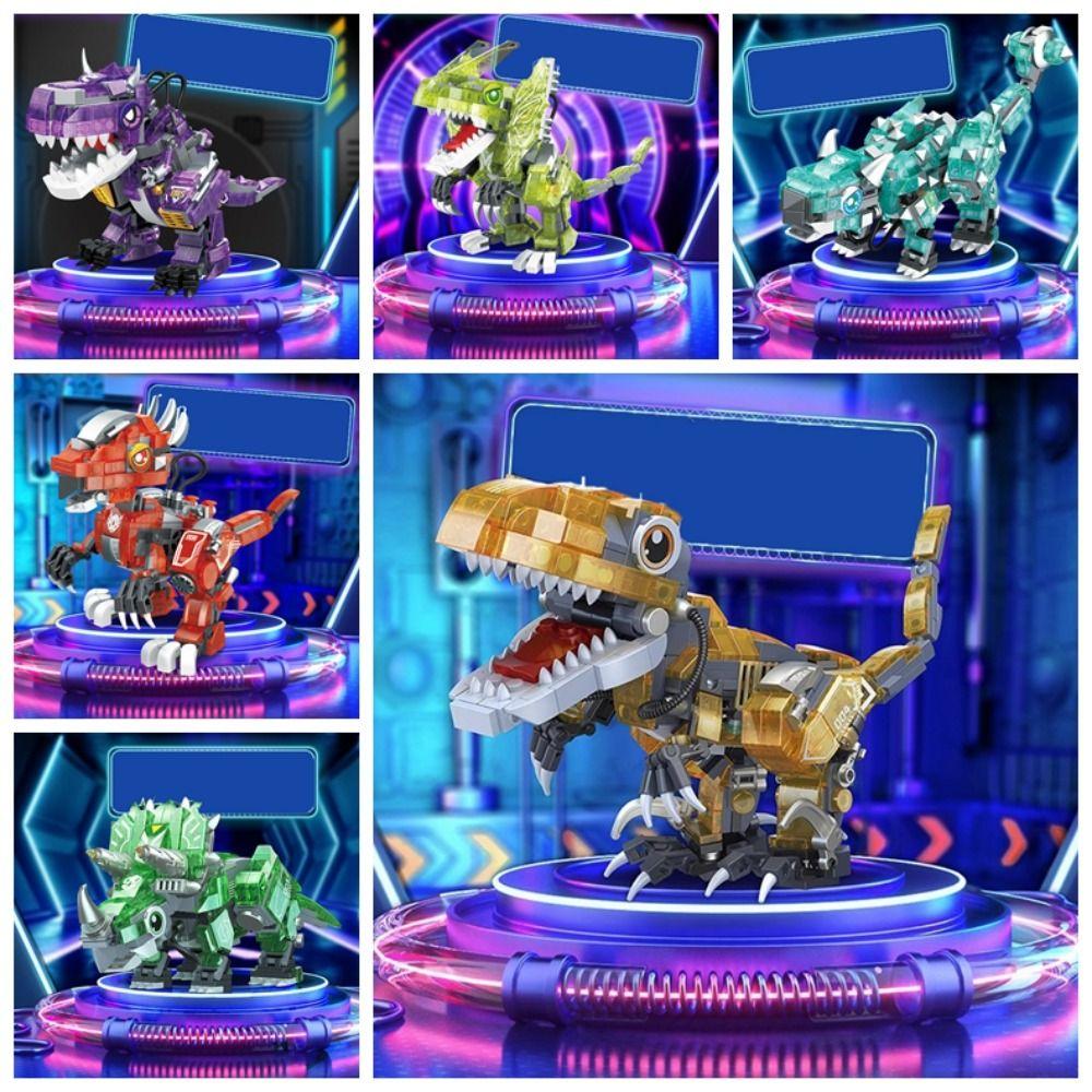 Spinosaurus Mechanical Dinosaurs Block Tyrannosaurus Velociraptor Model Toy Holiday