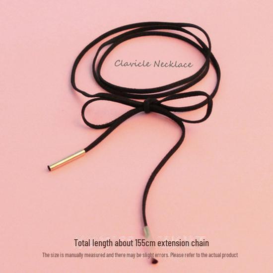 Чёрное кружевное колье «Фея»: Ожерелье в японском и корейском стиле