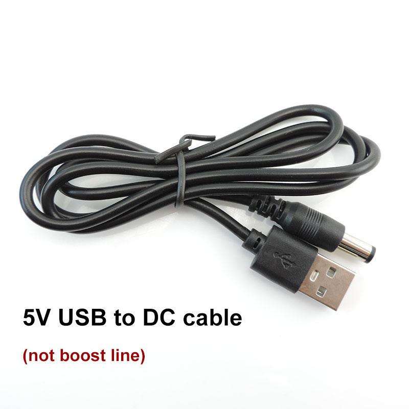 USB to DC 5 В 9 В 12 В USB типа «папа» и «женщина» Мини 5-контактный тип C Линия повышения мощности 5,5x2,1 мм Кабель-адаптер преобразователя модуля Step UP