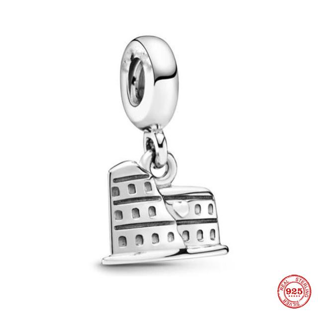 Новые ювелирные изделия из стерлингового серебра 925 пробы, подвеска для дома, пара, кулон, книга, бусина, подходит для женщин, оригинальный браслет, подарок