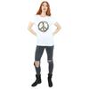 Woodstock Womens/Ladies Floral Peace Cotton Boyfriend T-Shirt
