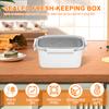 Форма для хлеба из нержавеющей стали с крышкой 1300 мл Антипригарный контейнер для сохранения свежести Штабелируемый контейнер для хранения еды, фруктов, салата