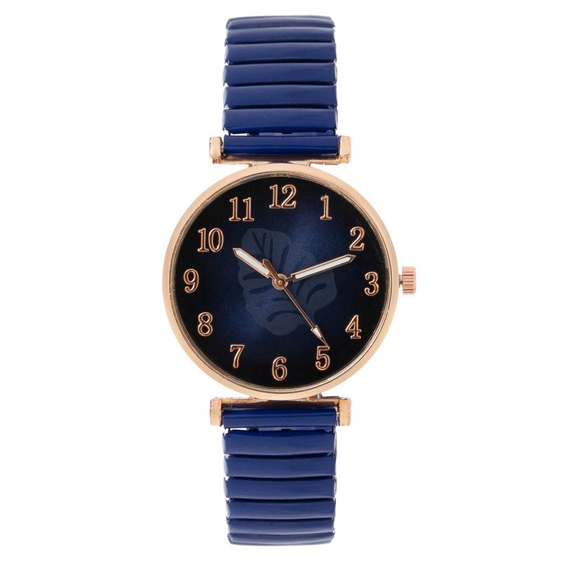 Модные женские часы Digital Leaf Student, женские часы с эластичным ремешком, кварцевые часы