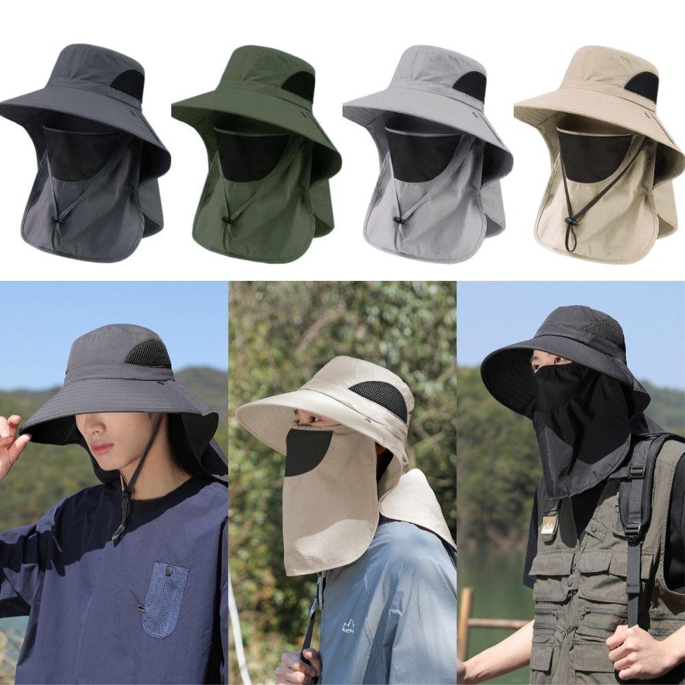 Широкополая рыбацкая шляпа для отдыха, закрывающая лицо, альпинистская шляпа, новая солнцезащитная шляпа, для улицы
