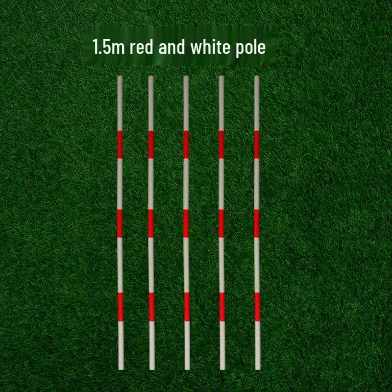 Corner Flag & Training Pole: Red/White for Sports & Dribbling Practice