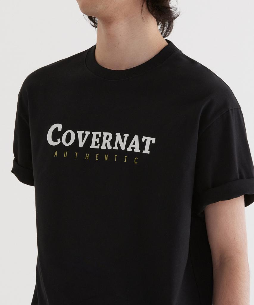 COVERNAT Центральная аутентичная футболка черная