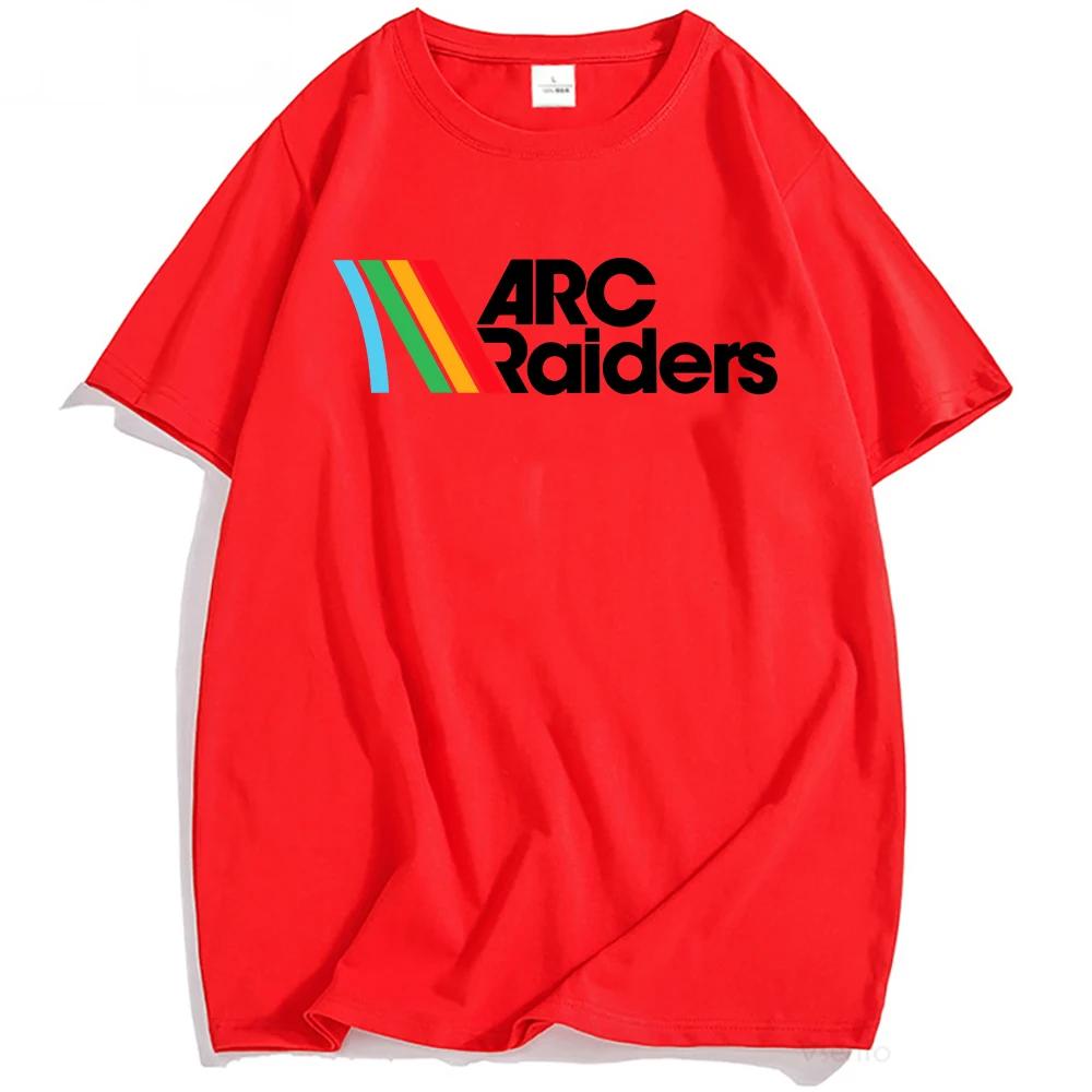 Игровая футболка ARC Raiders с принтом, с круглым вырезом, с коротким рукавом, хлопковая, мужская, унисекс, уличный стиль, свободная, повседневная, мужская, женская, футболка