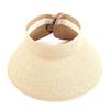 Women Sun Visors Hat Wide Brim Foldable Roll Up Beach Straw Sun Hat