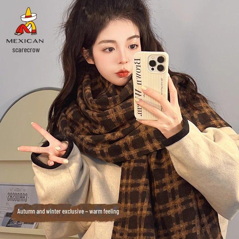 Unisex Luxury Thick Imitation Cashmere Scarf