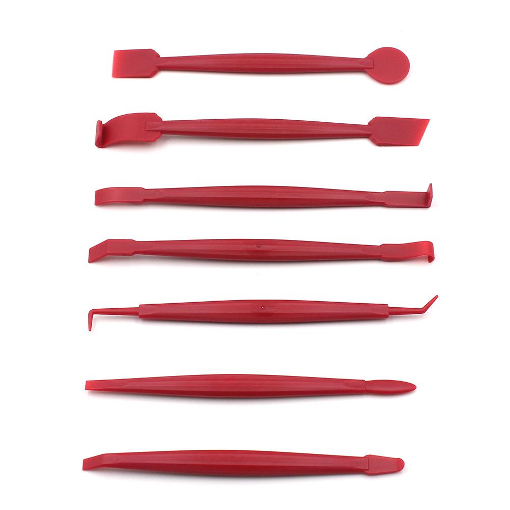 7 шт. набор лезвий для обертывания автомобиля виниловой пленкой, скребок для удаления льда, чистящий скребок для мытья, универсальный нож, отламывающиеся инструменты