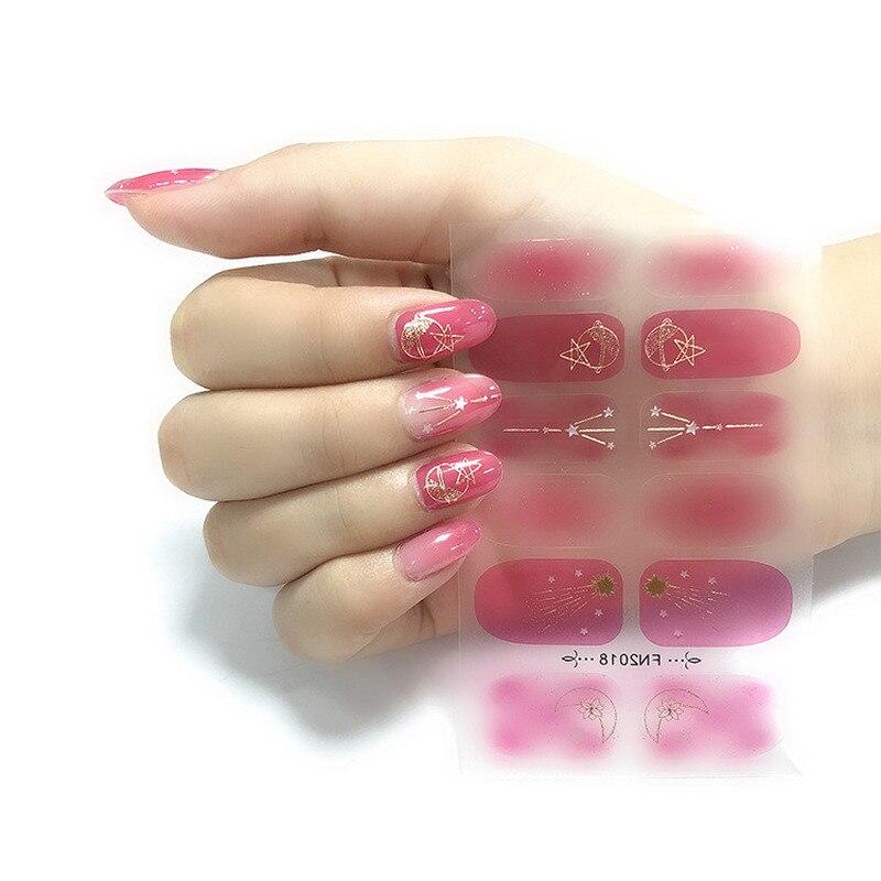 Наклейки для ногтей, бронзирующие, модные, с полным покрытием, наклейки для ногтей, маникюрные летние простые наклейки для ногтей, аксессуары для искусства, сделай сам, инструмент