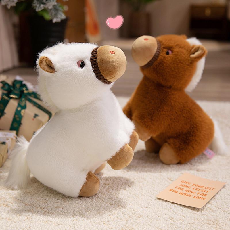 Лошадь Карлик Плюшевая Игрушка Милое Животное Мультяшная Кукла Подарок на День Рождения Ребенка Украшение