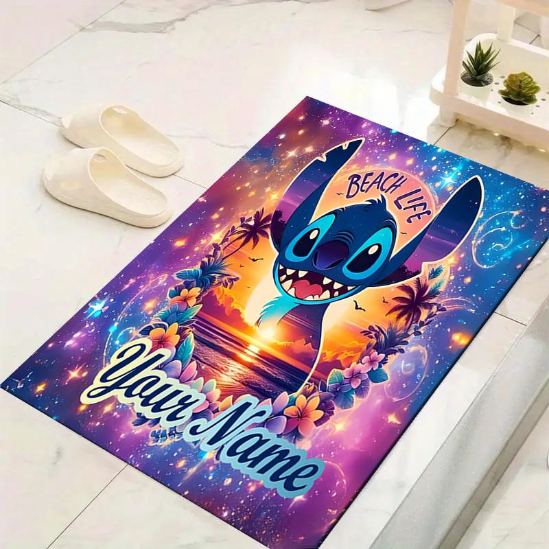 Custom 1Pc Lilo Stitch Heart Rug Office Carpet Indoor Outdoor Entrance Doormat Nonslip Soft And Comfortable Living Room D916291