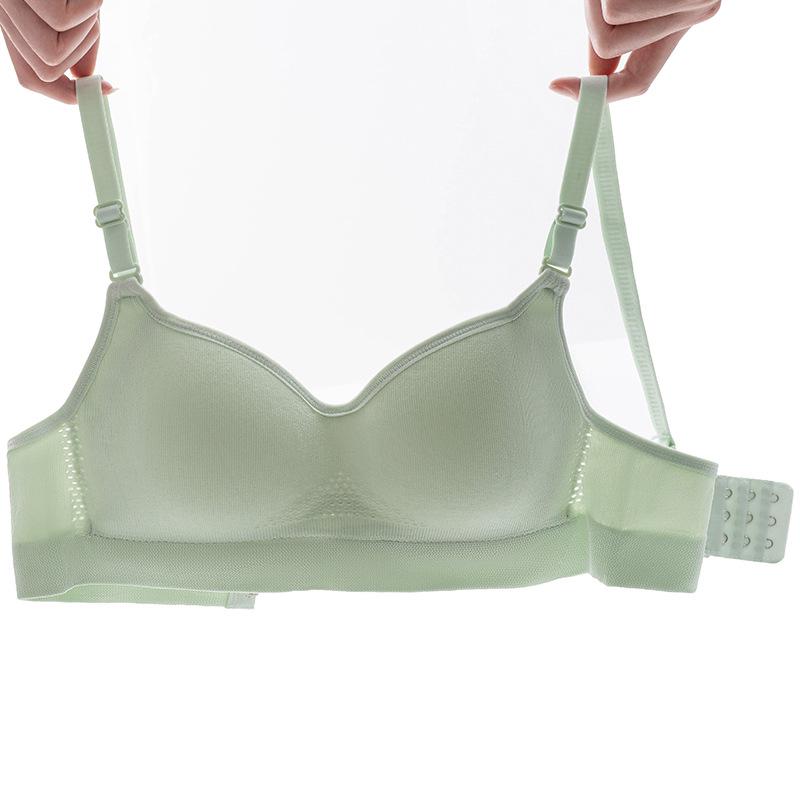 Новое поступление: Бесшовный белый студенческий бюстгальтер — дышащий, удобный, без стального кольца, хлопковые чашечки, тонкий и поддерживающий для лета