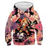 4-14 Years Children's Kids Cute Boys and Girls Lightweight  3D Cartoon Graphic Print Polyester Hoodies Tops