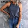 Summer Women's Sleeveless Vest Round NeckCasual Camisole Bottom Top Halter Top
