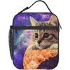 Pizza Cat Thermal Lunch Box Insulated Lunch Bags for Women Men Girls Boys Detachable Handle Lunch Box Meal Tote Bento Bag
