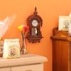 1:12 Dollhouse Miniature Wall Clock European Vintage Clock Furniture Decor Toy