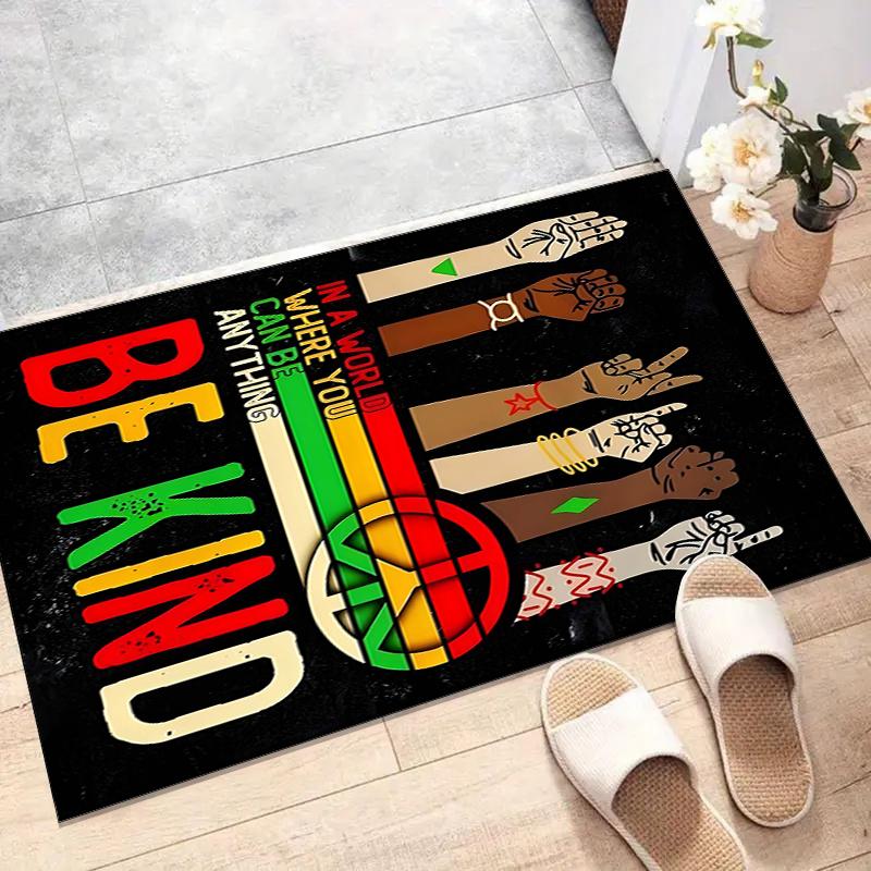 Reggae Polyester Carpet, Soft Indoor Mat for Office Chair, Living Room, Computer Desk - Decorative Home Office Rug Design