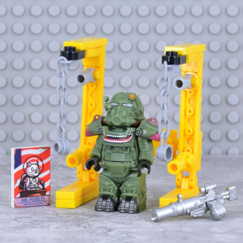 X-01 Военные Солдаты Мини Экшн Фигурки fallouted Рыцари Модельные Фигурки Оружие Роботы Меха Конструктор Кирпичики Игрушки