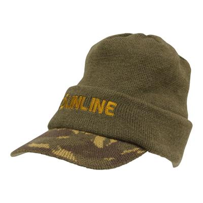 SUNLINE Anglers Brim Knit Cap Free Size Green Camo CP-5162
