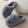 Women's High-Heeled Cotton Slippers: Velvet-Lined, Thick-Soled, Warm, Comfortable, Outdoor Fur Boots for Autumn/Winter.
