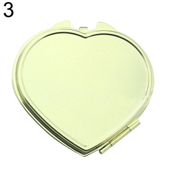 Love Портативная голова кошки сердце круглое квадратное складное зеркало макияж косметический инструмент