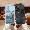 Пейзаж Серия Japan Blue Эстетизм Пейзаж чехол для телефона Для iPhone 14 11 12 13 Pro Max Mini 7 8 Plus XS X XR SE2 Задняя крышка