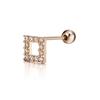 CRANNE 14K Outconch Square Piercing (Gold Pin) C24PGP014