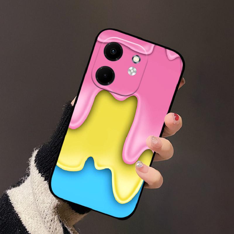 Чехол для телефона Infinix Smart 9 Для Infinix Hot 50i Черный Силиконовый Мягкая Задняя Крышка Телефона Для Infinix Smart 9 Hot 50i Fundas Coque