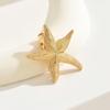 Golden Color Starfish Hair Clip Vacation Style Duckbill Hair Clip Sweet Headwear  Girl