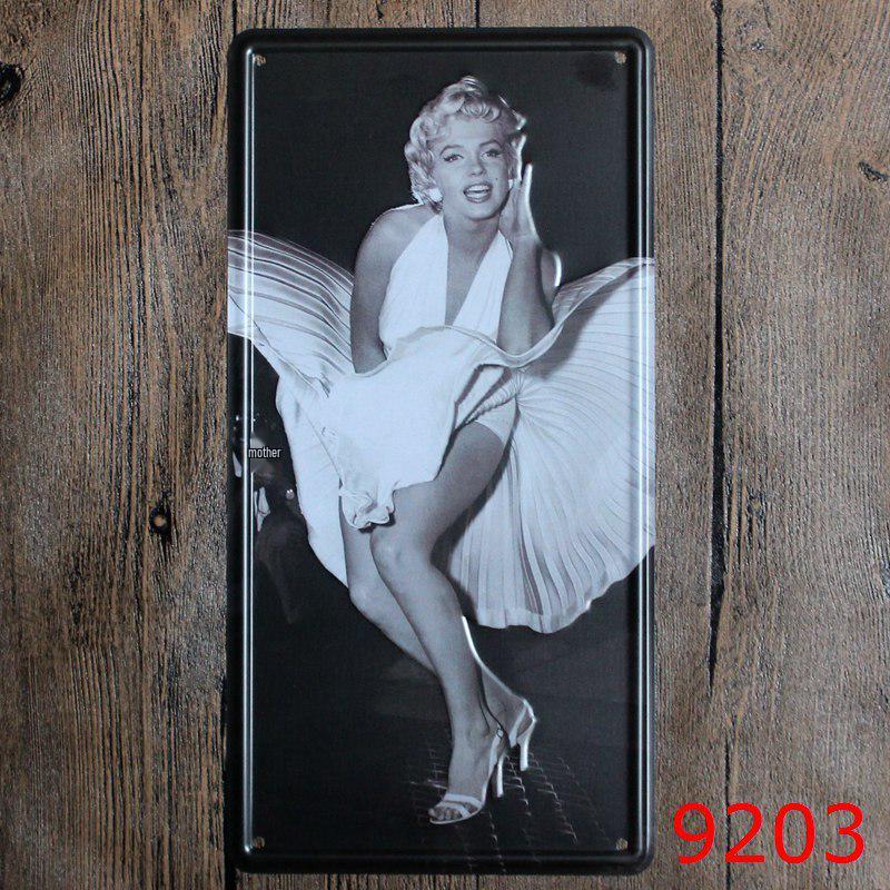 Европейская и американская тематика Жестяная табличка Номерной знак - Винтажный декор для ресторанов и кафе