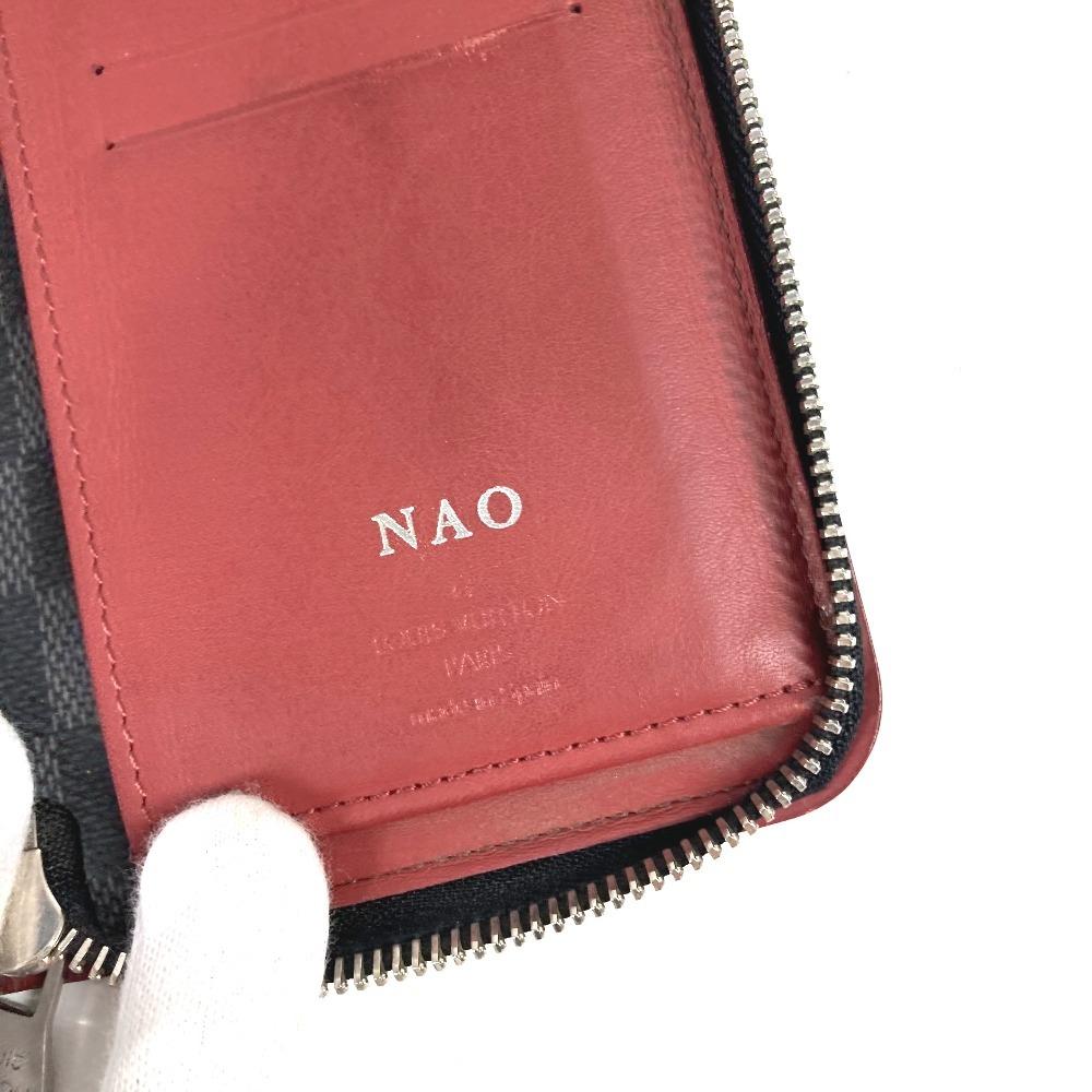 Louis Vuitton N63304 Кошелек Zippy Damier Graphite Кошелек на молнии Черный/Красный