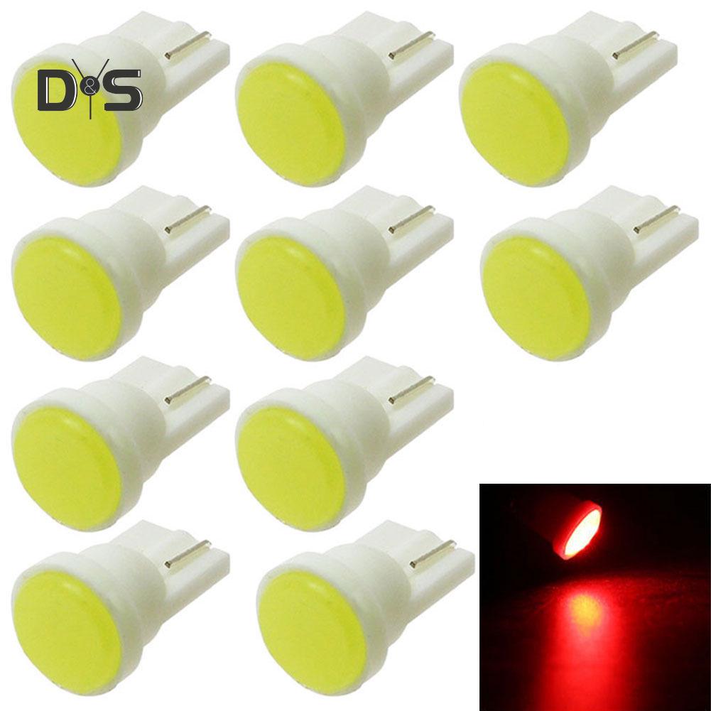 DYS Auto Shop 10Pcs Car Vehicle LED Light Wedge Door Instrument Side Lamp Bulb