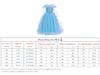Dressy Daisy Платье принцессы Снежной королевы для малышки на Хэллоуин, из тюля, размер по возрасту, для девочек, детский костюм, косплей, Рождество, вечеринка, юбка, синий, 140, 10-11