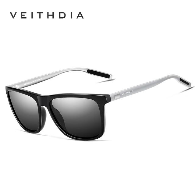 Брендовые солнцезащитные очки VEITHDIA, унисекс, ретро, ​​алюминий + TR90, солнцезащитные очки с поляризационными линзами, винтажные очки, солнцезащитные очки для мужчин/женщин 6108