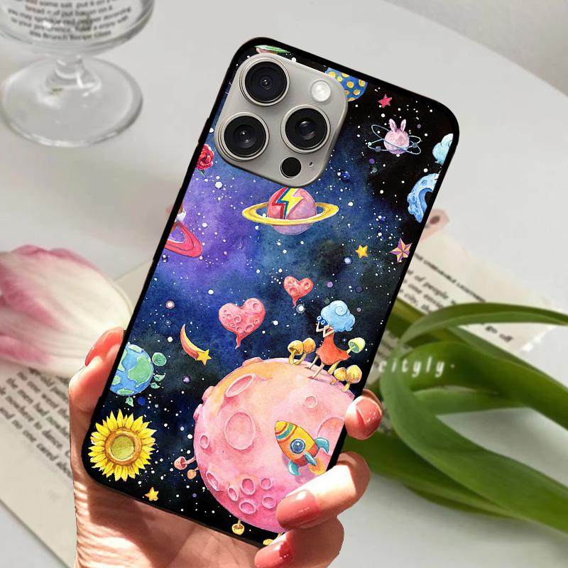 Popular Patterns For iPhone 15 Plus Case On iPhone15 Soft Silicone TPU Phone Cover For iPhone 15 Pro Max Protector Coque Funda