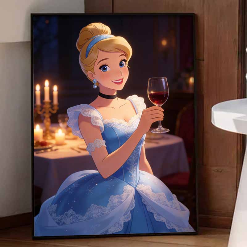Disney Набор для алмазной живописи 5D Золушка Алмазная точка Арт-набор Декор для дома на стену