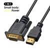 Hdmi-compatible To Vga Adapter Cable (male To Male) With Chip Od5.0 For Computer Monitor Projector