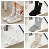 Spring Summer Bowknot Socks Breathable Cotton Socks New Long Socks