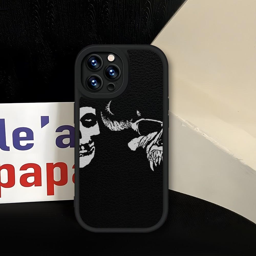 Чехол для телефона The Misfits Гленн Данциг Мягкий Черный Для IPhone 13 14 15 12 11 Pro Max Mini Xs X Xr 7 8 Plus SE2020 Кожаный Coque