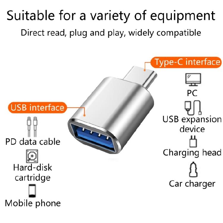 Адаптер USB Type-C (папа) на USB 3.0 (мама) USB C (папа) на USB A 3.0 (мама) Портативный адаптер Type-C Простой в использовании